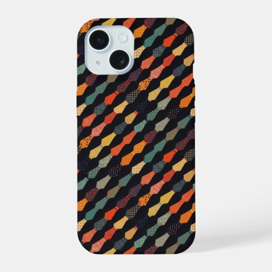 Patroon van kleine Stropdassen iPhone 15 Case (Achterkant)