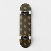Patroon van Kleine Uilen Persoonlijk Skateboard (Voorkant)