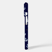 patroon van kleine witte ankers Case-Mate iPhone case (Achterkant / Links)