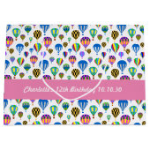 Patroon van kleurrijke Afbeeldingen voor luchtball Groot Cadeauzakje (Voorkant)