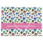 Patroon van kleurrijke Afbeeldingen voor luchtball Groot Cadeauzakje (Achterkant)