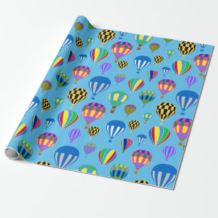 Patroon van kleurrijke ballonbeelden cadeaupapier