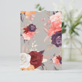 Patroon van kleurrijke bloemen waaronder rozen 