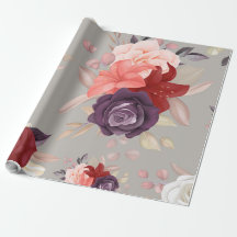 Patroon van kleurrijke bloemen waaronder rozen