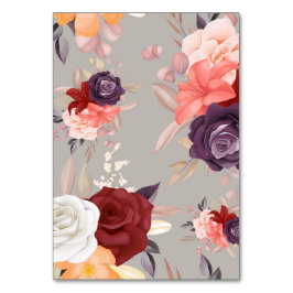 Patroon van kleurrijke bloemen waaronder rozen  kaart