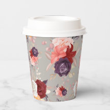 Patroon van kleurrijke bloemen waaronder rozen