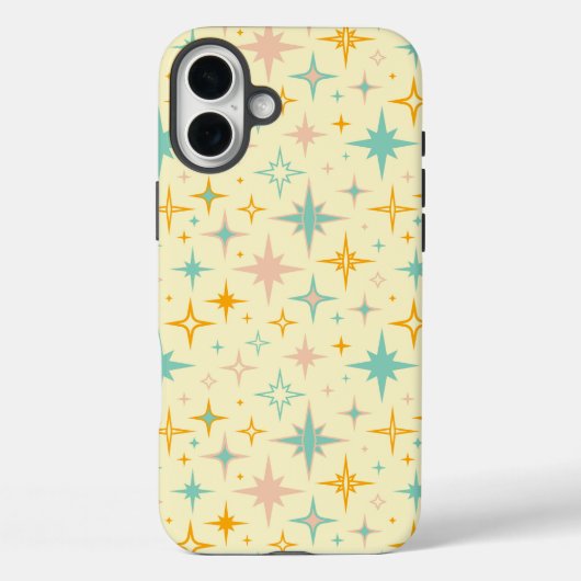 Patroon van kleurrijke retro sterren Case-Mate iPhone case (Achterkant)