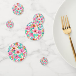 patroon van kleurrijke waterverven confetti