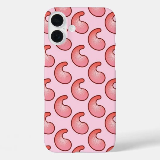 patroon van koraal en roze paisley Case-Mate iPhone case (Achterkant)
