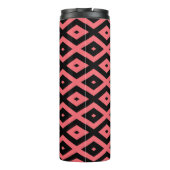 patroon van koraal en zwarte diamant thermosbeker (Achterkant)