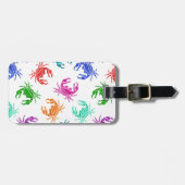 patroon van krabben bagagelabel (Voorkant horizontaal)