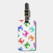 patroon van krabben bagagelabel (Voorkant verticaal)