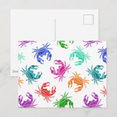 patroon van krabben briefkaart (Voorkant / Achterkant)