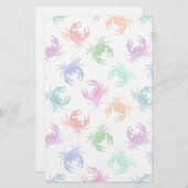 patroon van krabben briefpapier (Voorkant / Achterkant)