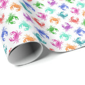 patroon van krabben cadeaupapier (Rol Hoek)