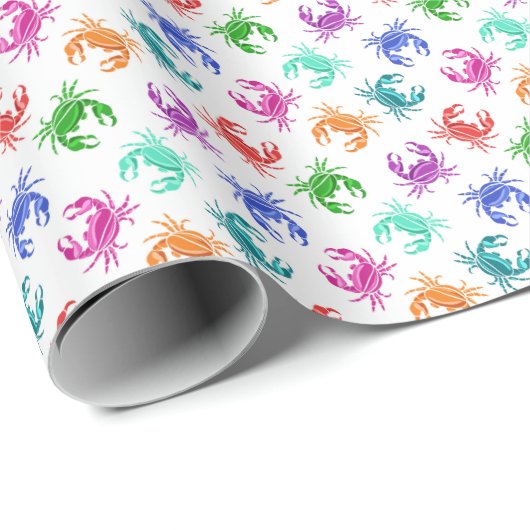 patroon van krabben cadeaupapier (Rol Hoek)
