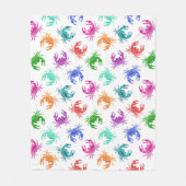 patroon van krabben fleece deken (Voorkant)