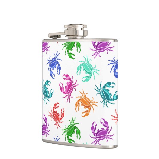 patroon van krabben heupfles (Links)