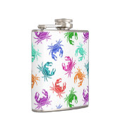 patroon van krabben heupfles (Rechts)