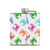 patroon van krabben heupfles (Achterkant)