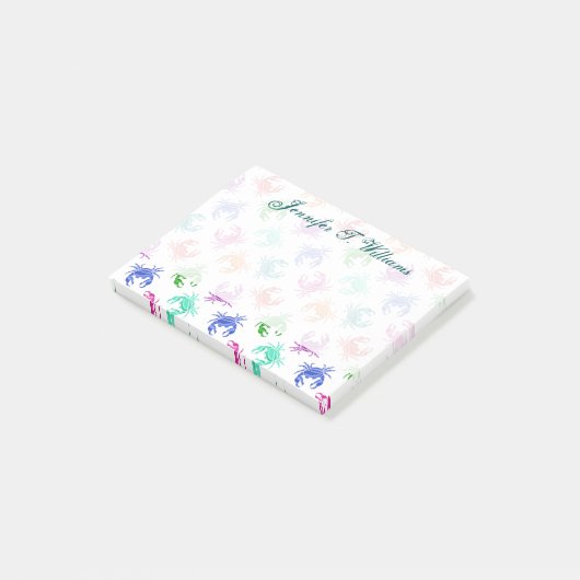 patroon van krabben | Jouw namen toevoegen Post-it® Notes (Schuin)