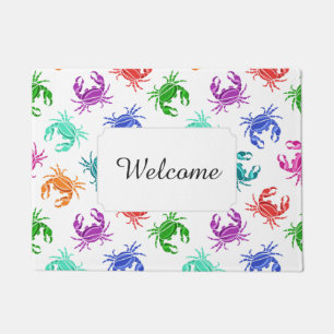 patroon van krabben   Jouw tekst toevoegen Deurmat