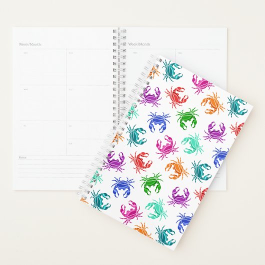 patroon van krabben planner (Display)