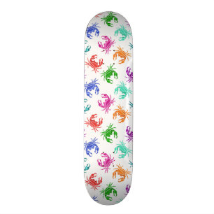 patroon van krabben skateboard