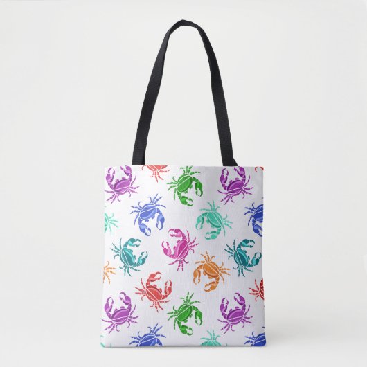patroon van krabben tote bag (Voorkant)