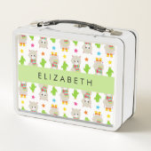 Patroon van lama's, alpaca's, cactus, Jouw naam (Achterkant)