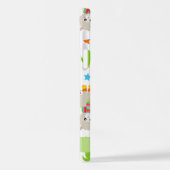 Patroon van lama's, alpaca's, cactus, Jouw naam iPhone Hoesje (Linkerkant)