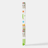 Patroon van lama's, alpaca's, cactus, Jouw naam iPhone Hoesje (Rechterkant)