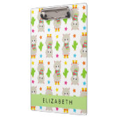Patroon van lama's, alpaca's, cactus, Jouw naam Klembord (Links)