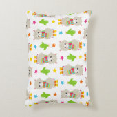 Patroon van lama's, Cute Llamas, Alpacas, Cactus Accent Kussen (Voorkant(Verticaal))
