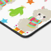 Patroon van lama's, Cute Llamas, Alpacas, Cactus Bureaumat (Hoek)