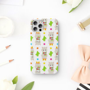 Patroon van lama's, Cute Llamas, Alpacas, Cactus Case-Mate iPhone Case