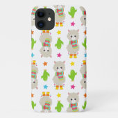 Patroon van lama's, Cute Llamas, Alpacas, Cactus Case-Mate iPhone Case (Achterkant)
