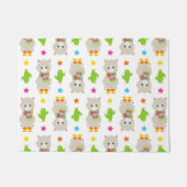 Patroon van lama's, Cute Llamas, Alpacas, Cactus Deurmat (Voorkant)