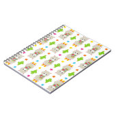 Patroon van lama's, Cute Llamas, Alpacas, Cactus Notitieboek (Linkerzijde)