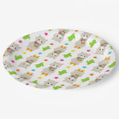 Patroon van lama's, Cute Llamas, Alpacas, Cactus Papieren Bordje (Gekanteld)