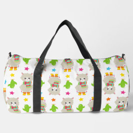 Patroon van lama's, Cute Llamas, Alpacas, Cactus Plunjezak