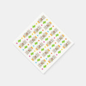 Patroon van lama's, Cute Llamas, Alpacas, Cactus Servet (Hoek)