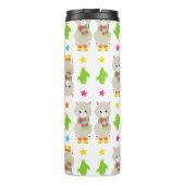 Patroon van lama's, Cute Llamas, Alpacas, Cactus Thermosbeker (Achterkant)