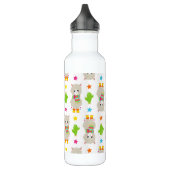 Patroon van lama's, Cute Llamas, Alpacas, Cactus Waterfles (Links)