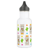 Patroon van lama's, Schattige lama's, Alpaca's, Ca Waterfles (Links)