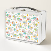 Patroon van lama's, schildlama's, alpaca's, bloeme (Voorkant)