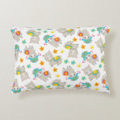 Patroon van lama's, schildlama's, alpaca's, bloeme accent kussen (Voorkant)