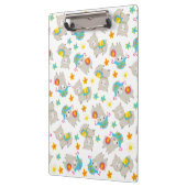 Patroon van lama's, schildlama's, alpaca's, bloeme klembord (Links)