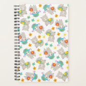 Patroon van lama's, schildlama's, alpaca's, bloeme planner (Voorkant)