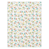 Patroon van lama's, schildlama's, alpaca's, bloeme tafelkleed (Voorkant)